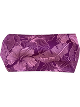 Load image into Gallery viewer, Maui Headwrap - Purple Hibiscus
