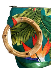 Load image into Gallery viewer, Manini Wristlet – Teal Bird of Paradise