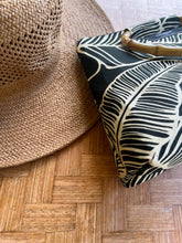 Load image into Gallery viewer, Makena Handbag: Black Banana Leaf
