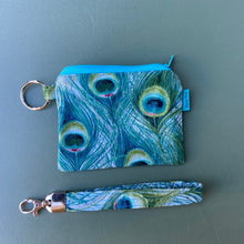 Load image into Gallery viewer, Peacock coin bag with detachable wrist strap 
