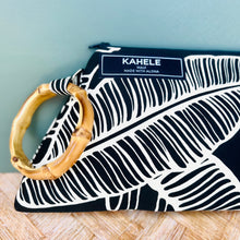 Load image into Gallery viewer, Mai Tai Clutch :: Black Banana Leaf
