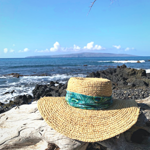 Olive Green and Mint Headwrap