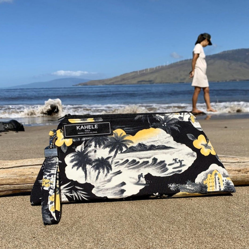 Kahele Maui Mai Tai Clutch, Wristlet-Bags-KaheleMaui
